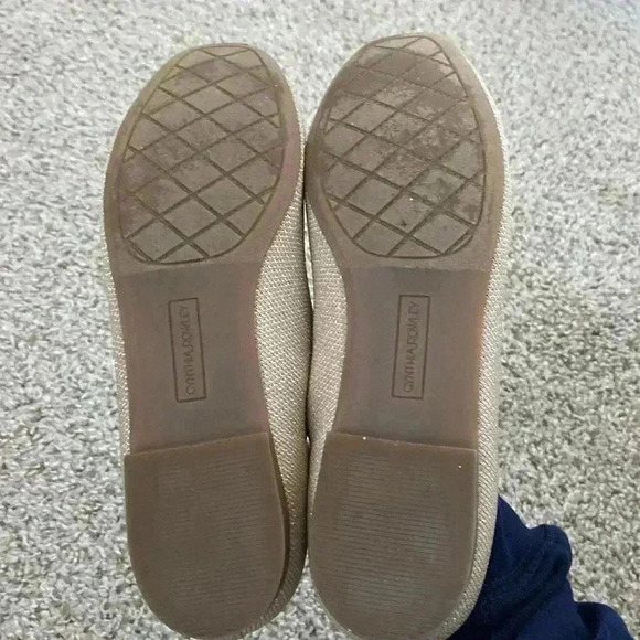 Cynthia Rowley Ballet Flats size 7.5 Shimmer nude color - Picture 4 of 5